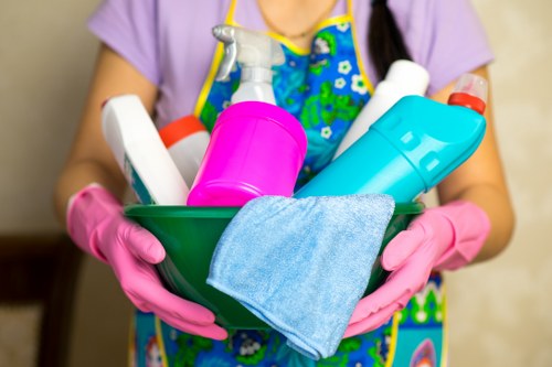Local cleaners maintaining a shared office in Kennington