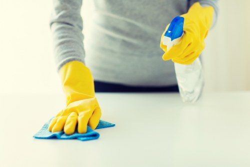 Professional carpet cleaning service in a Kennington home with fresh living room flooring