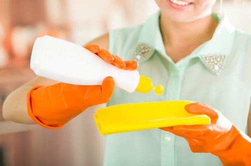 Room-by-room tenancy cleaning process in a South London property