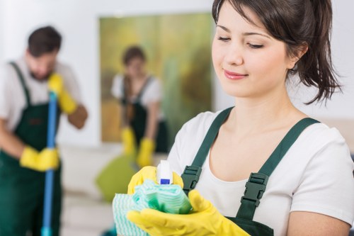Local carpet cleaner preparing equipment for a Kennington property visit