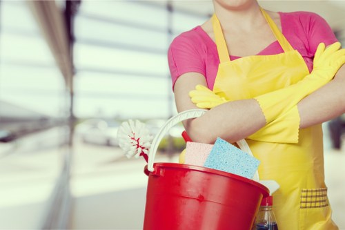 Local cleaner working in a Kennington home with period features